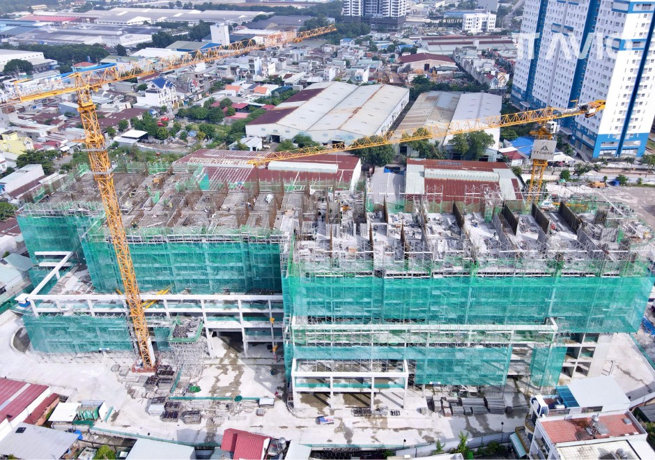 công trường TT AVIO từ trên cao