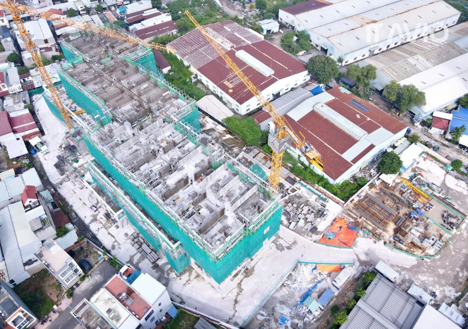 Công trường TT AVIO từ trên cao
