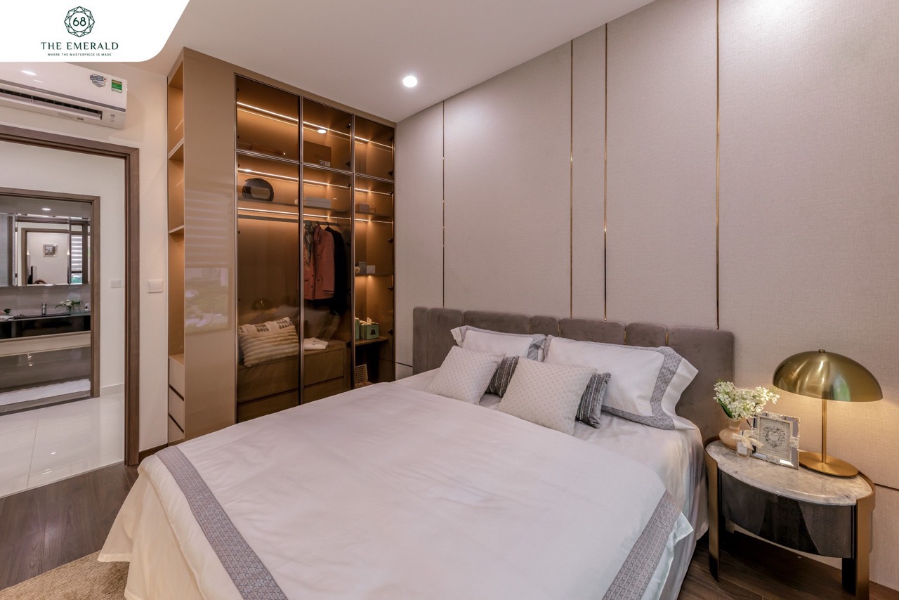Phòng ngủ căn hộ mẫu The Emerald Garden View