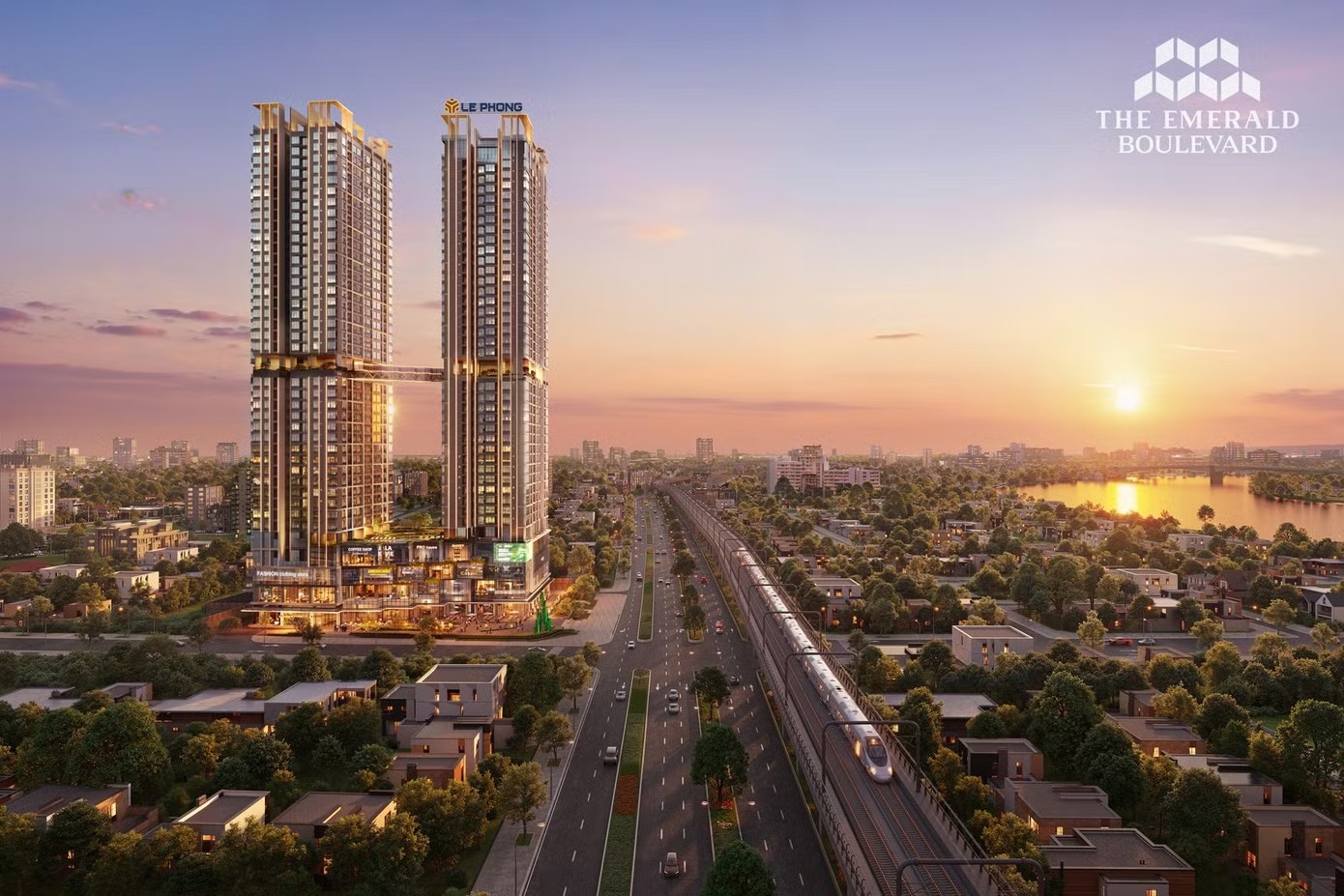 The Emerald Boulevard - biểu tượng sống mới tại TP.HCM với vị trí chiến lược và thiết kế độc đáo.