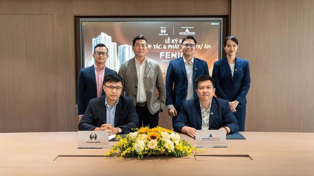 Lễ ký kết hợp tác chiến lược giữa Phượng Hoàng và DXMD Vietnam cho dự án Fenica.
