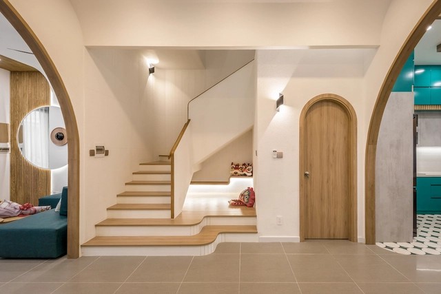 Căn nhà phố tại Cà Mau với thiết kế hiện đại và nội thất sang trọng.