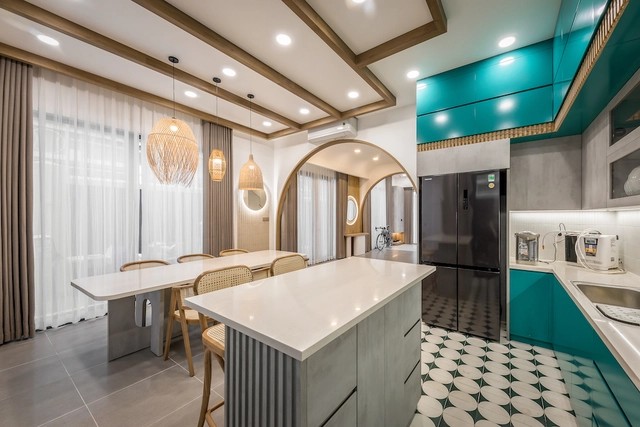 Căn nhà phố tại Cà Mau với thiết kế hiện đại và nội thất sang trọng.