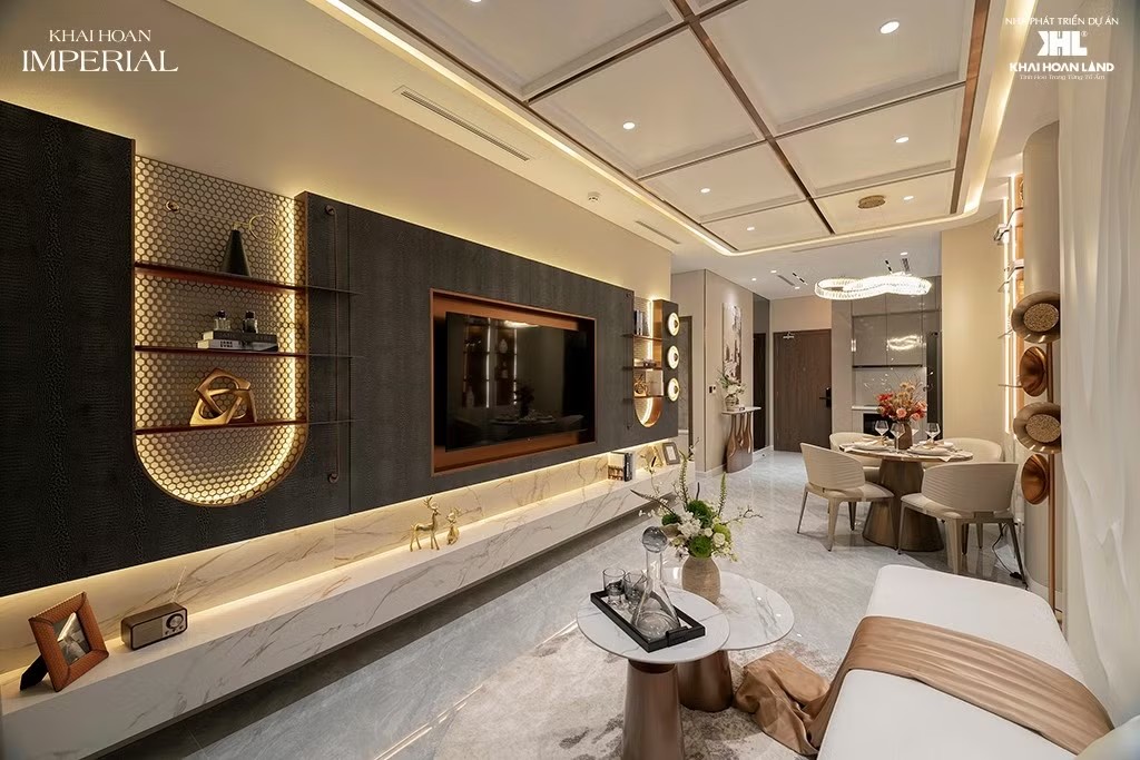 Căn hộ mẫu tại Khải Hoàn Imperial với thiết kế Bespoke sang trọng.