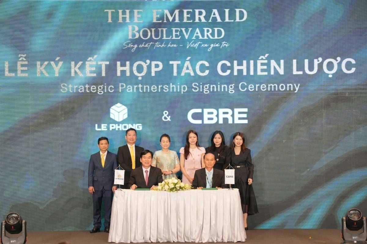 Lê Phong Group ký kết hợp tác trong dự án The Emerald Boulevard, hứa hẹn nhiều tiện ích.