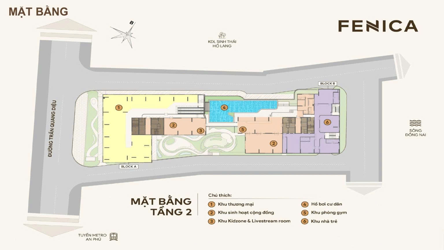 Mặt bằng tầng 2 - Fenica
