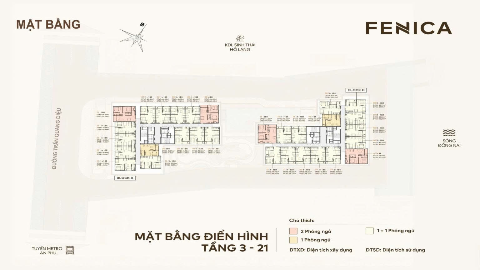 Mặt bằng tầng 3-21 Fenica