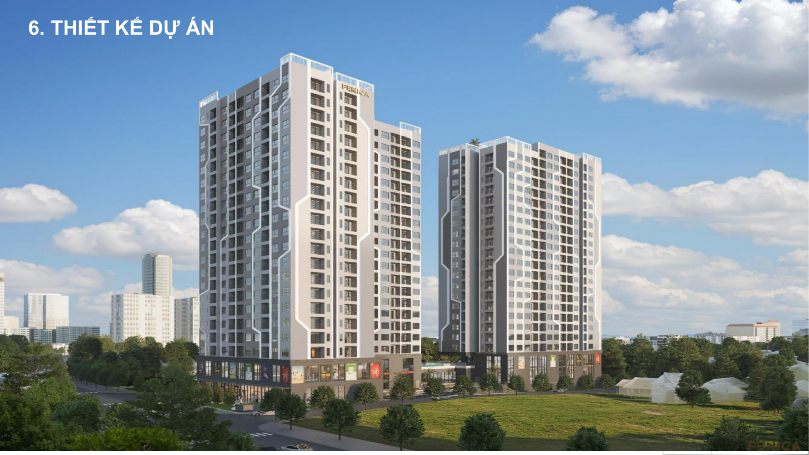 phối cảnh dự án 3D Fenica