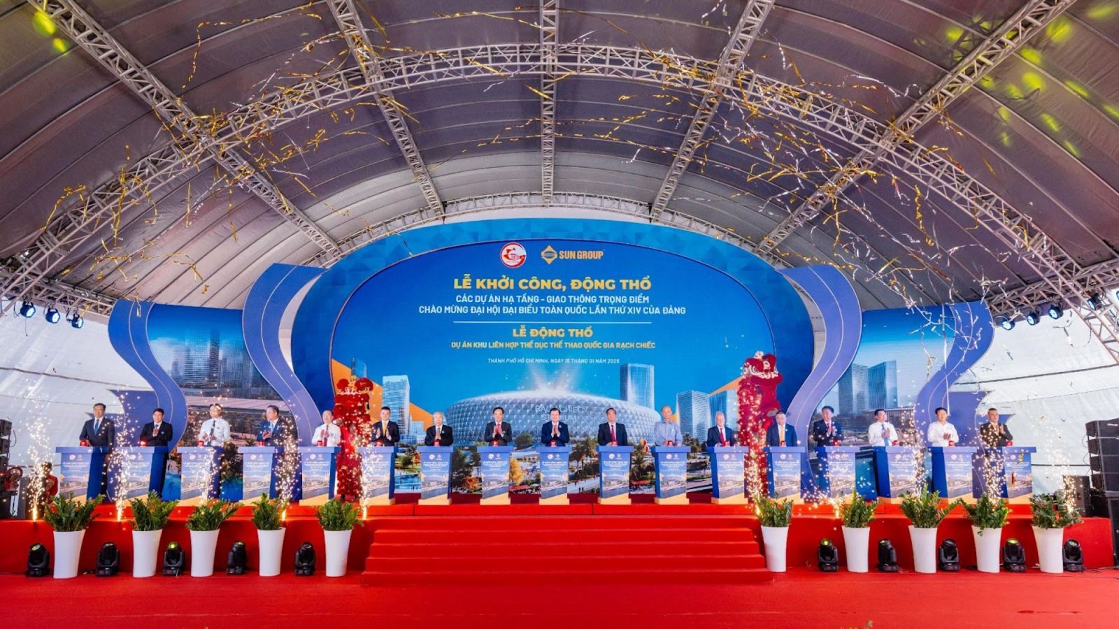 Phối cảnh dự án siêu đô thị của Sun Group tại TP.HCM.