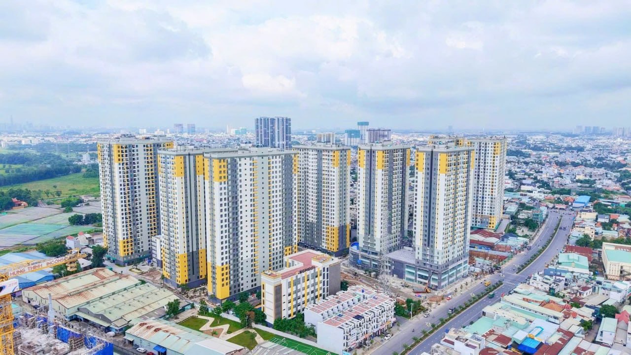 Cảnh quan và tiện ích hiện đại của dự án The Emerald Garden View tại ven TP.HCM.