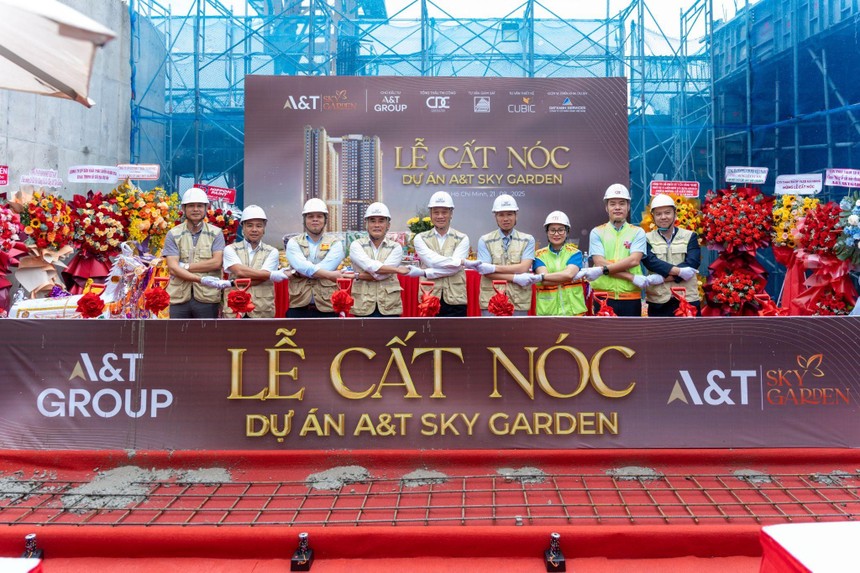 A&T Sky Garden cất nóc vượt tiến độ 30 ngày – Khẳng định uy tín và năng lực của A&T Group