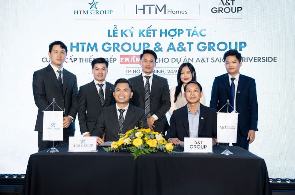 A&T Group ký kết hợp tác chiến lược cùng HTM Group – Kiến tạo không gian sống đẳng cấp chuẩn châu Âu tại A&T Saigon Riverside