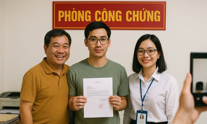 Từ 1/7: Người dân đi công chứng phải chụp ảnh cùng công chứng viên