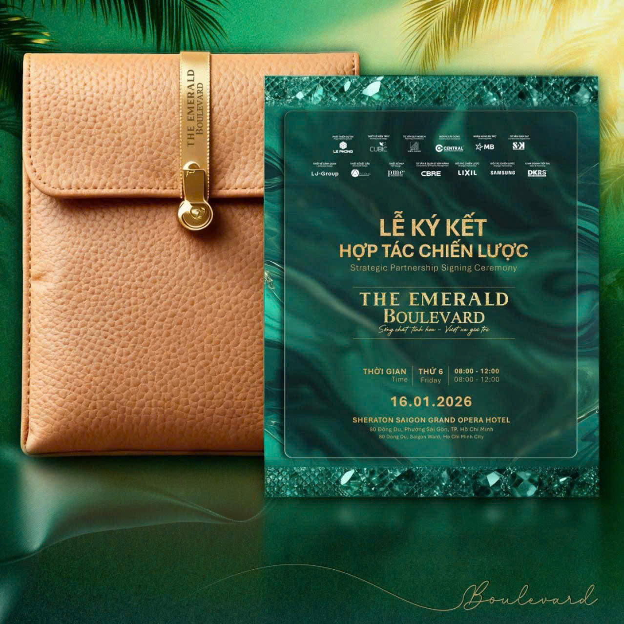 Lễ ký kết hợp tác chiến lược dự án The Emerald Boulevard