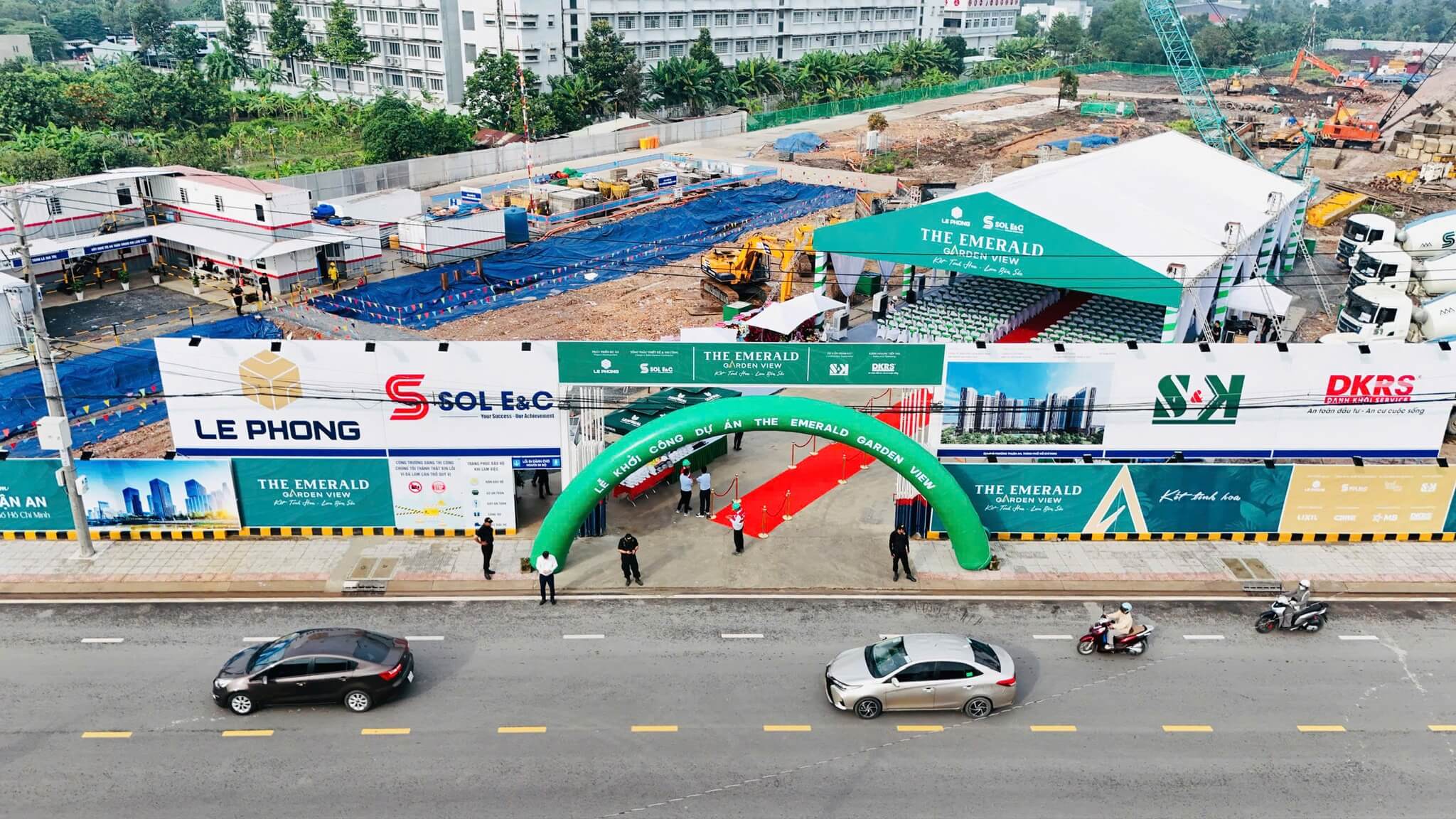 Cập nhật tiến độ xây dựng The Emerald Boulevard mới nhất tháng 12/2025