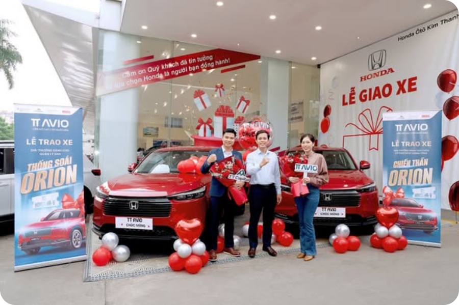 TT AVIO tổ chức lễ trao xe chương trình “Ngôi Sao Orion”, vinh danh nỗ lực đội ngũ kinh doanh