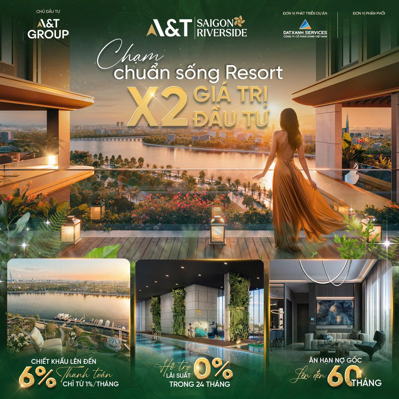 A&T SAIGON RIVERSIDE – Chuẩn sống resort giữa lòng TP.HCM, nhân đôi giá trị đầu tư