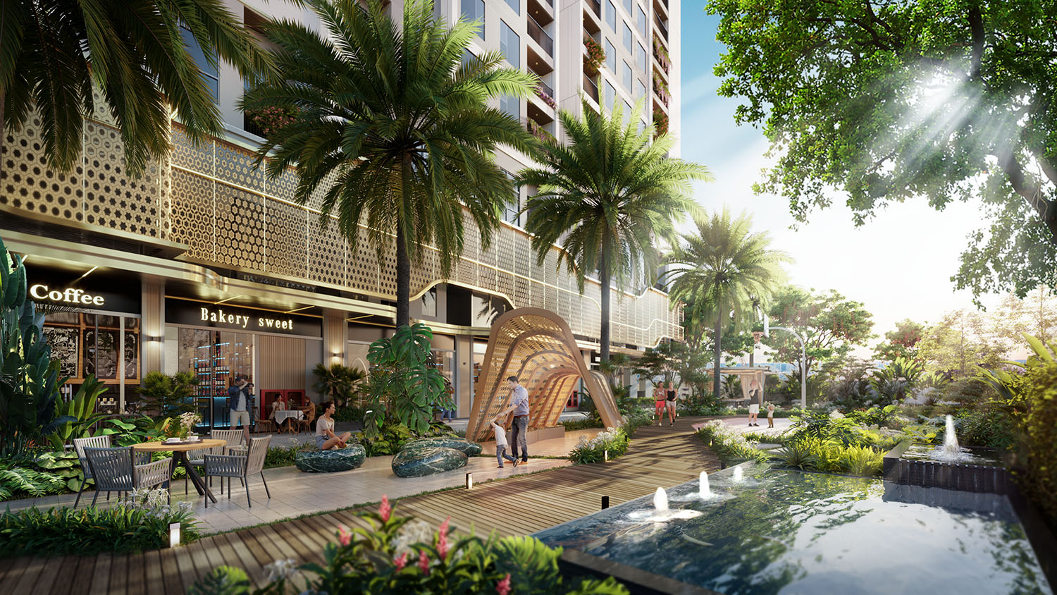 cam duong dao The Emerald Garden View