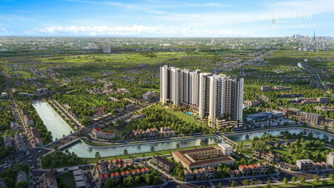 Hình ảnh so sánh chi tiết dự án Emerald Garden View và Emerald Golf View.